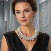 Vintage Faux Pearl Necklace 1 Set Chunky Jewelry, Beaded Choker And V-neck Accessory Earrings, Metallic for Women Dinner Parties Wedding Statement
