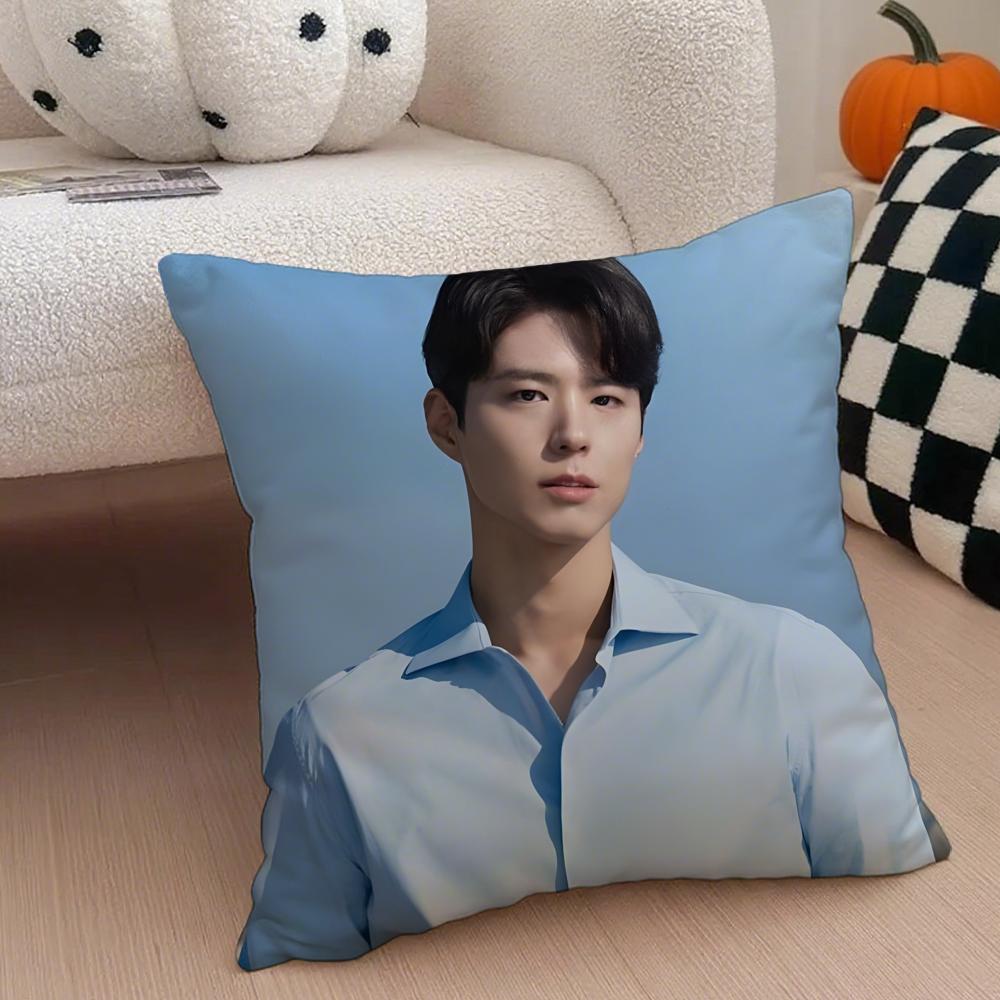 Charming Korean Handsome Actor PPark Bogum Cushion Cover Throw Pillow Cover Hidden Button Durable Polyester Chair Cushion