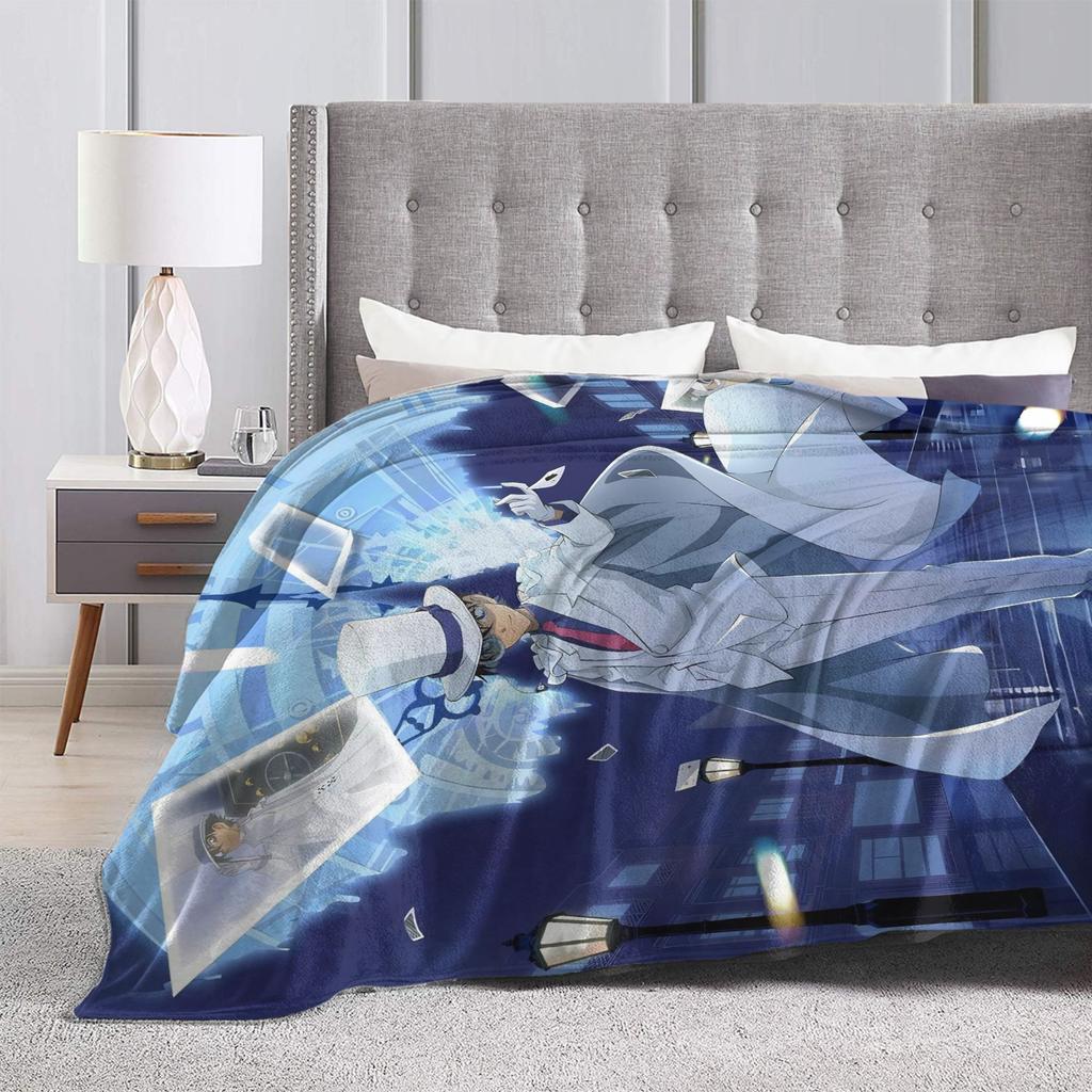 Detective Conan Blankets Fleece Print Multi-function Ultra-Soft Throw Blankets for Bed Couch Bedspreads