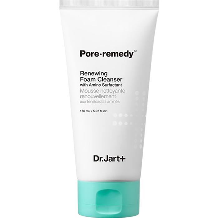Dr.Jart+ Pore Remedy Porenpflege-Set – Exfolierendes Serum, Glättender Primer, Erneuernder Schaumreiniger, Koreanisch