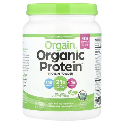 Organiczne białko w proszku, Wegańskie, Naturalnie niesłodzone, 720G (1.59 funta)