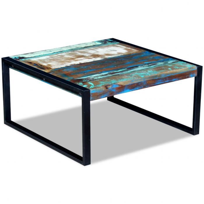 VidaXL Coffee Table Solid Reclaimed Wood 80 X 80 X 40 Cm
