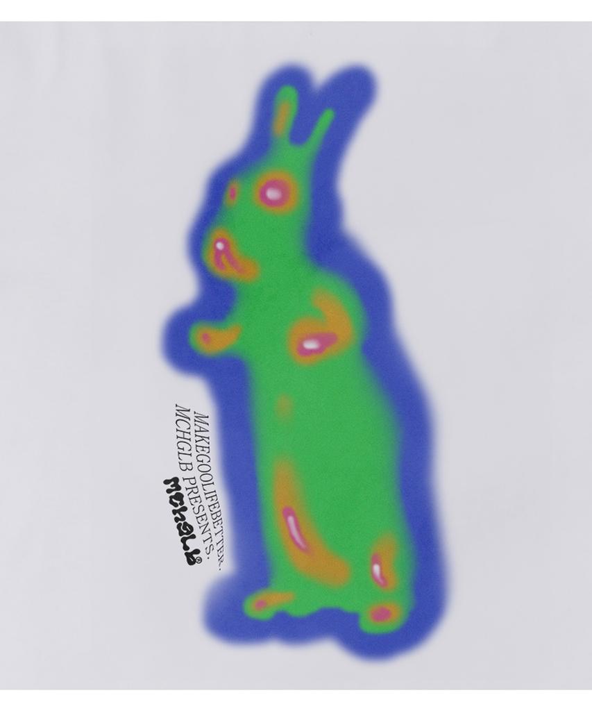 MATCHGLOBE Laser Rabbit Oversized Tee (White)