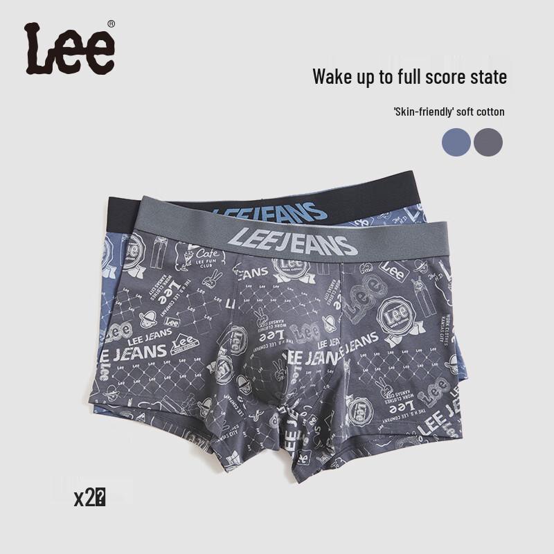 Lee Men's Cotton Antibacterial Boxer Briefs