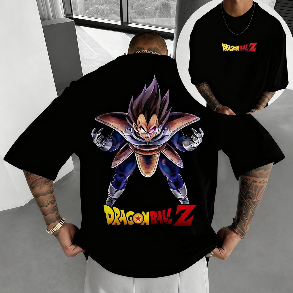New Dragon Ball Goku Printed Shortsleeved Bandai Mens and Womens 2026 Summer Loose Breathable and Sporty Fashion Tshirts
