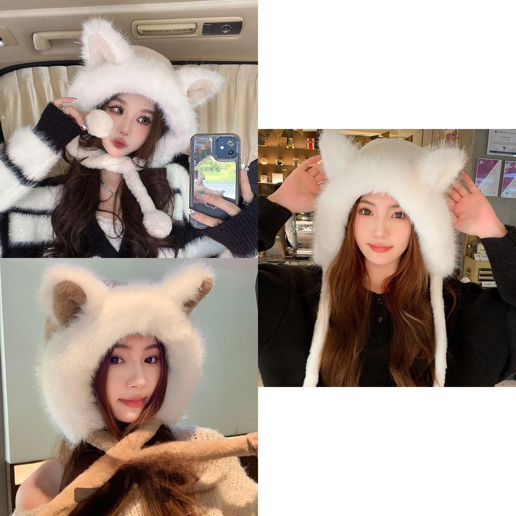 Adorable Bunny Ears Fleece Hat With Breathable Design For Cold Weather Use