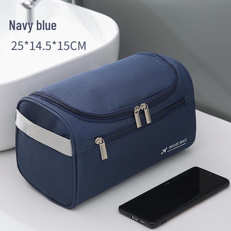 Men's Large Waterproof PU Toiletry Bag - Travel Cosmetic Organizer