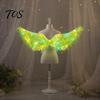 LED Costume Accessories Light-Up Angle Wing, Glowing Feather Wing for Kids Girls, Light Up Performance Wings Fairy Props Christmas Halloween Stage Led