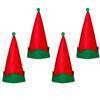 4Pcs Holiday Elf Hats Christmas Themed Party Favors for Adults Costumes Photo Booth Props Festival Decor Supplies