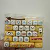 1Pcs Student Backpack Keychain 26 Key Simulated Keyboard Pressure Release Bell Pendant Desktop Animal Decoration