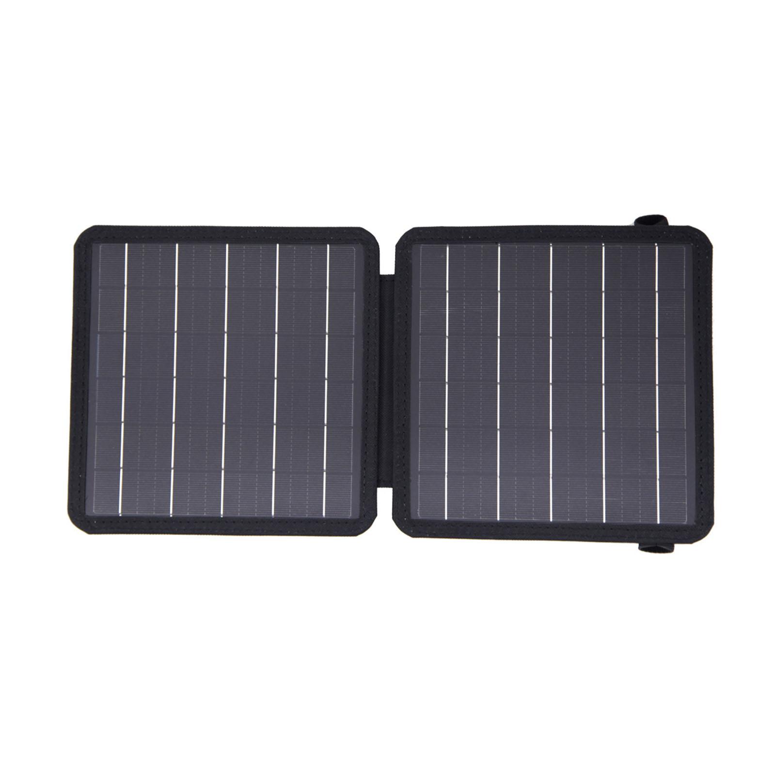 

10W Folding Solar Panel r Bag IP65 Waterproof Portable Solar r USB and Type-C Dual Output Ports for Phones Power Banks Camping Home Backup