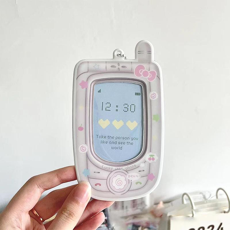 

Милый дизайн телефона-камеры, держатель для ID-карты айдола, держатель для фотокарточек, защитные рукава, коллекционный кулон, мультяшный защитный чехол для фото, подарок