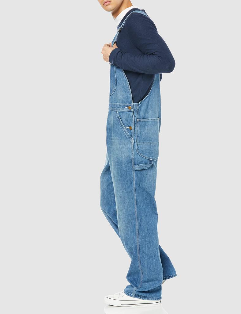 Lee Denim Plus Light Size LM7254 Overalls, Unisex, Size, Blue, 2, M,