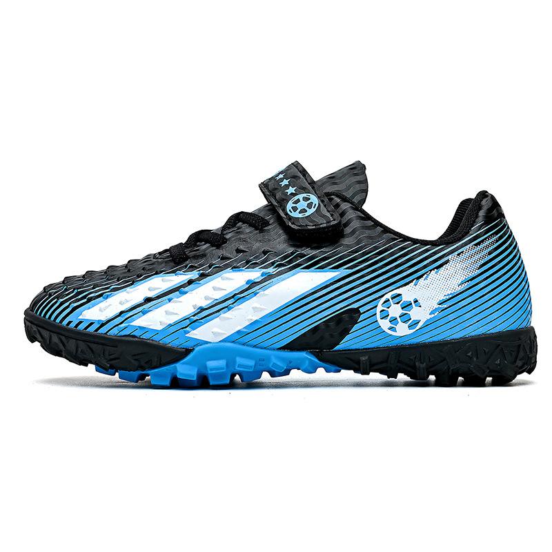 Girls professional football shoes broken nails women's primary school students Velcro junior high school adult children boys training shoes