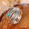 Adjustable Feather-Embellished Bohemian Retro Ring for Women