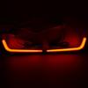 Smoked Red LED Reflector Tail Brake Signal Light for Honda Civic Hatchback 17-22
