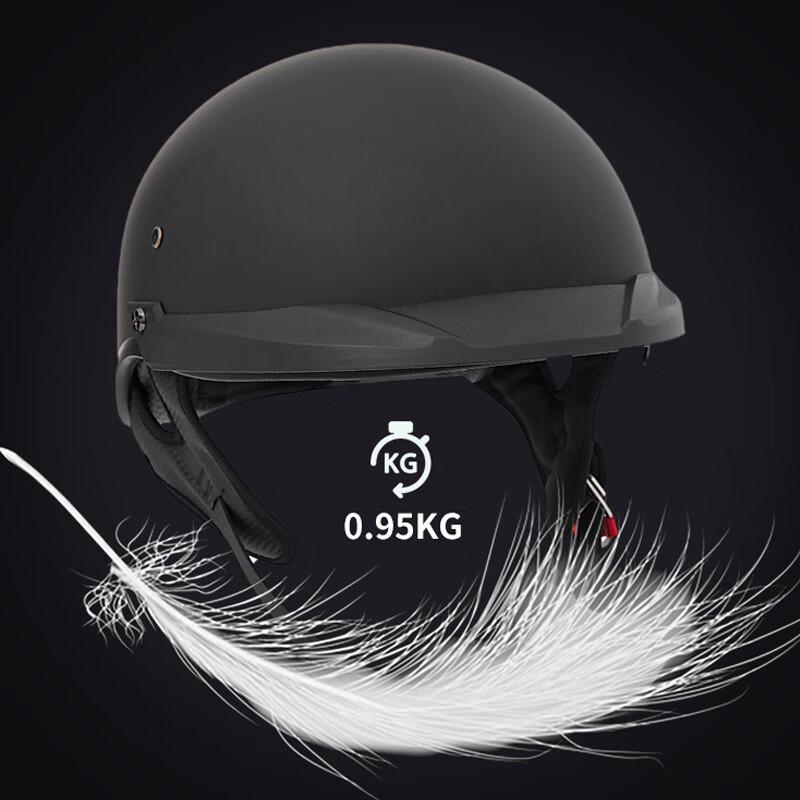 Meide Lightweight Half-Face Motorcycle Helmet with Inner Visor