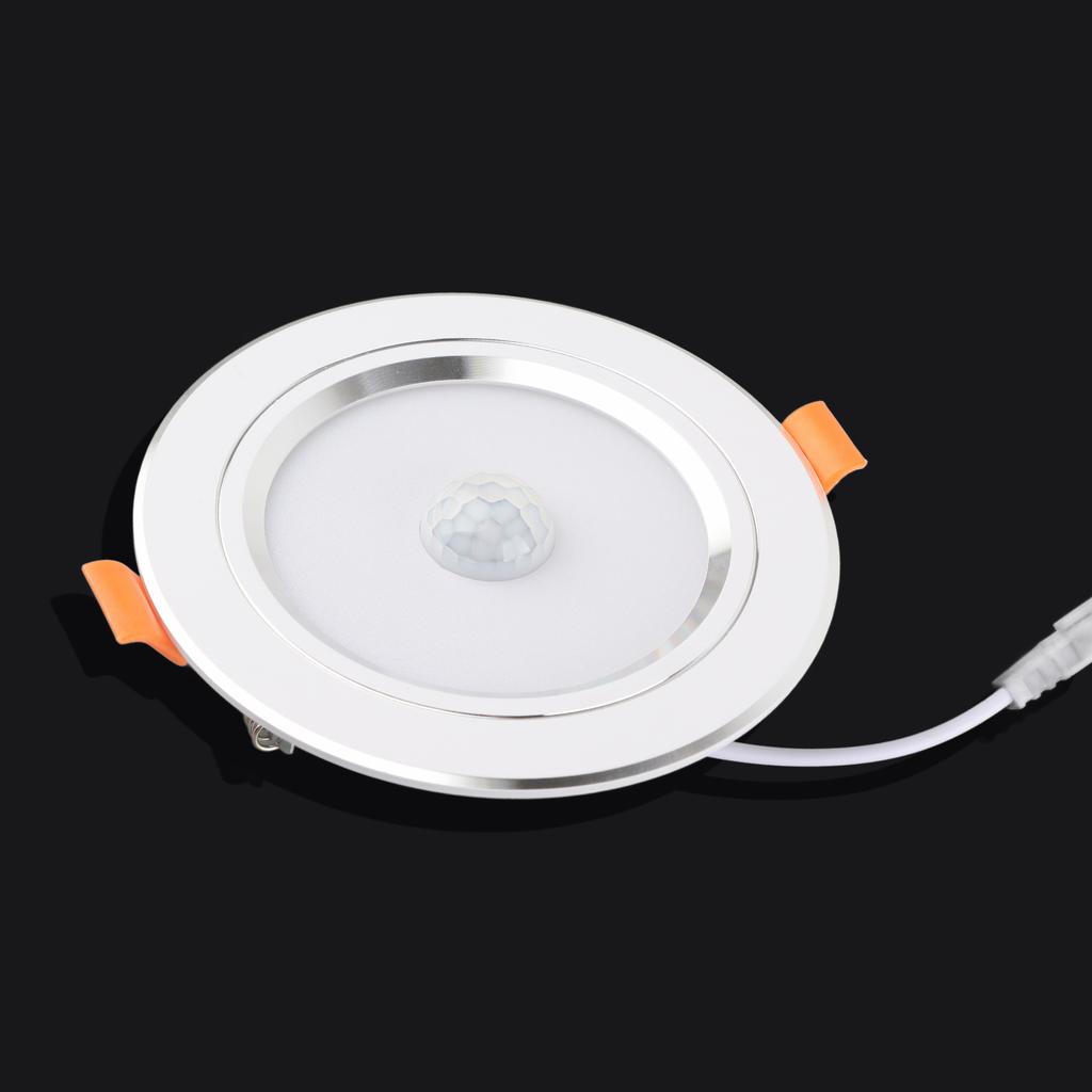9w Round 18LED Infrared Sensor Downlight Human Body Induction Ceiling Light (cold white light)
