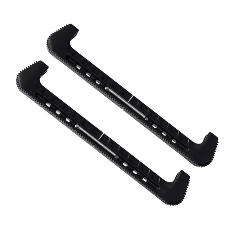 

Ice Hockey Figure Skate Blade Covers Ice Skating Guards Adjustable Skate Guards Protector Elastic Ice Skate Blade Guards чорний