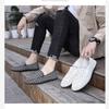 WTEMPO Men's Old Beijing Cloth Flat Shoes Slip-on Canvas Shoes Non-slip Casual Sport Sneakers Lazy Shoes Work