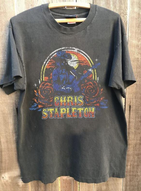 Country Music Chris Stapleton Shirt Rare Design Charcoal Unisex T shirt WA3193 XXXL