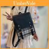 Vintage Plaid Flip Cover Backpack For Women 2023 New Trendy Simple Student Bookbag Travel Laptop Bag