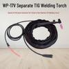 WP17V TIG Welding Torch: Air-Cooled, Quick Connect, Three-in-One TIG/WS-180/200/250 Welder.