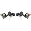 Musiclily Pro L3R3 Locking Tuning Pegs, 18:1 Gear Ratio, Large Hex Buttons, 45° Screws, for Acoustic/Electric Guitars, Black