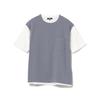 [Beams Heart] S/S TEE Cool Touch Sensation Fake Layered Vest T-shirt Men's SMOKE_BLUE L