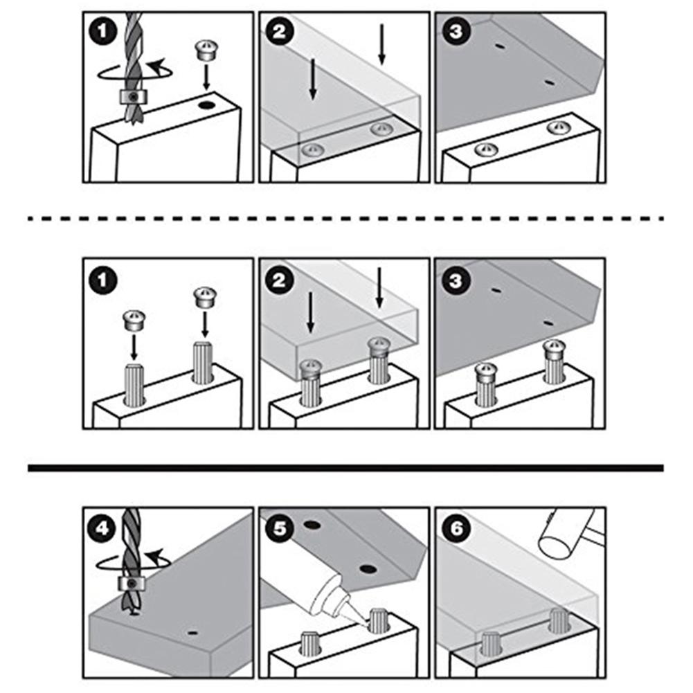 Wood Drill Hole Tenon Center Wooden Dowel Center Punch Mm Mm Mm Mm Hard Wood