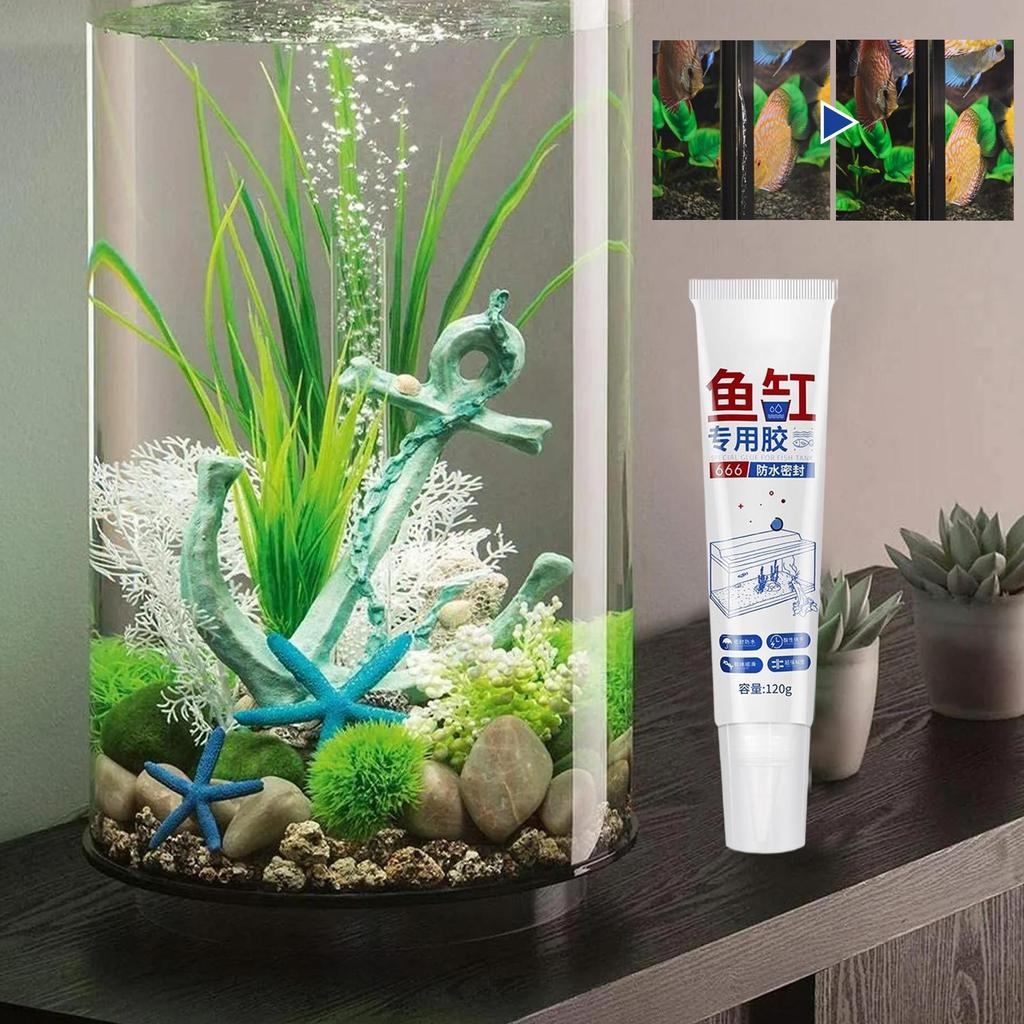 Fish Tank Sealant Waterproof Silicone Sealant Strong Adhesion Safe Adhesive Glue Sealers Transparent Waterproof for Sink Bathtub