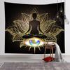Chakra Yoga Meditation Tapestry, Spiritual Lotus Mandala Wall Hanging, Boho Aesthetic Decor for Dorm Bedroom Yoga Studio