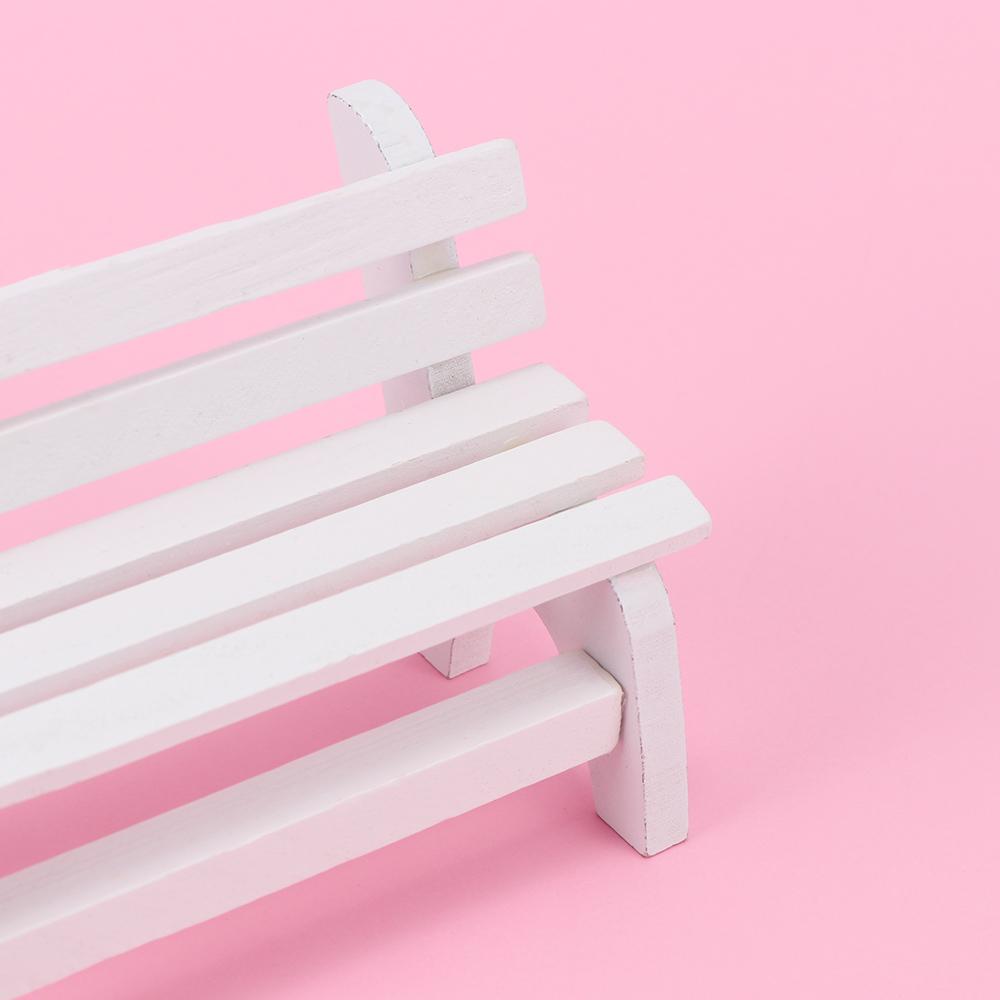 Ornaments Mini Chair Bench Miniatures Dollhouse Furniture Decoration Crafts Garden Decor Figurines