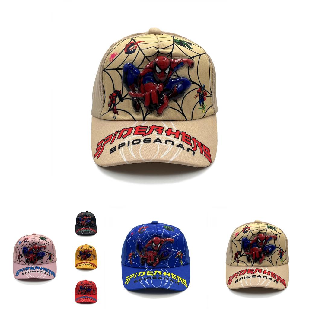 Kinder Cartoon Spider-Man Muster Baseballkappe mit kurzem Schirm für Sommer Indoor Outdoor Kinder
