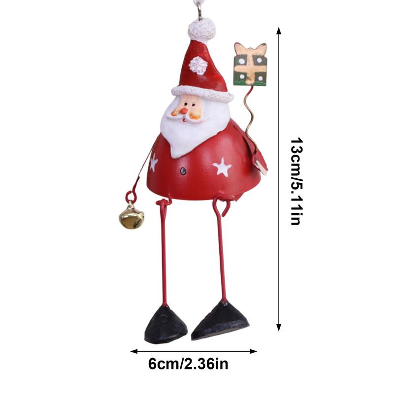 Metal Ornaments For Christmas Tree Snowman Santa Claus Christmas Sturdy Pendant Christmas Tree Ornament Cute Charm For Christmas