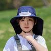Summer Outdoor Children's Mountaineering Big Fisherman Hat Sun Hat Anti-ultraviolet Fishing Hat Solar Fan Sun Hat