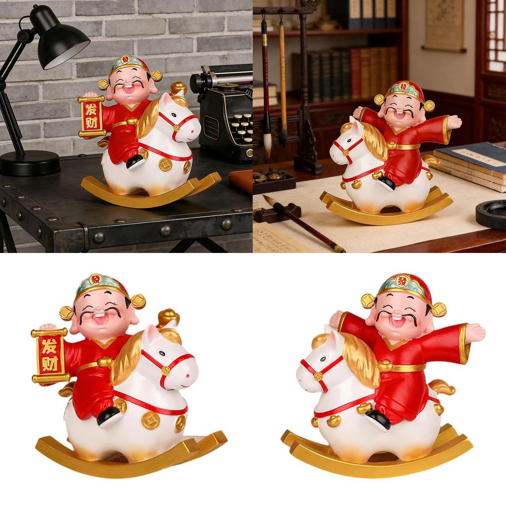 Horse Figurine Mini Resin Horse Statue Stable Miniature Unique Gifts Resin Ornaments Table Sculpture for Living Room Office