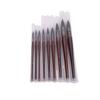 9PCS Watercolor Paint Brushes Wooden Handle Round Tip Painting Brush Set with Protective Sleeves