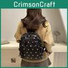 Campus Minimalist Urban Print Backpack Soft Structure Book Bag For Travel Casual