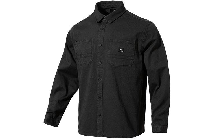 Converse Shirts Men s Black Lapel Moderate Other 10022012-A02 L