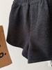 Plus Size Woolen Thick Bootcut Shorts for Women - Elastic, Warm, Autumn/Winter