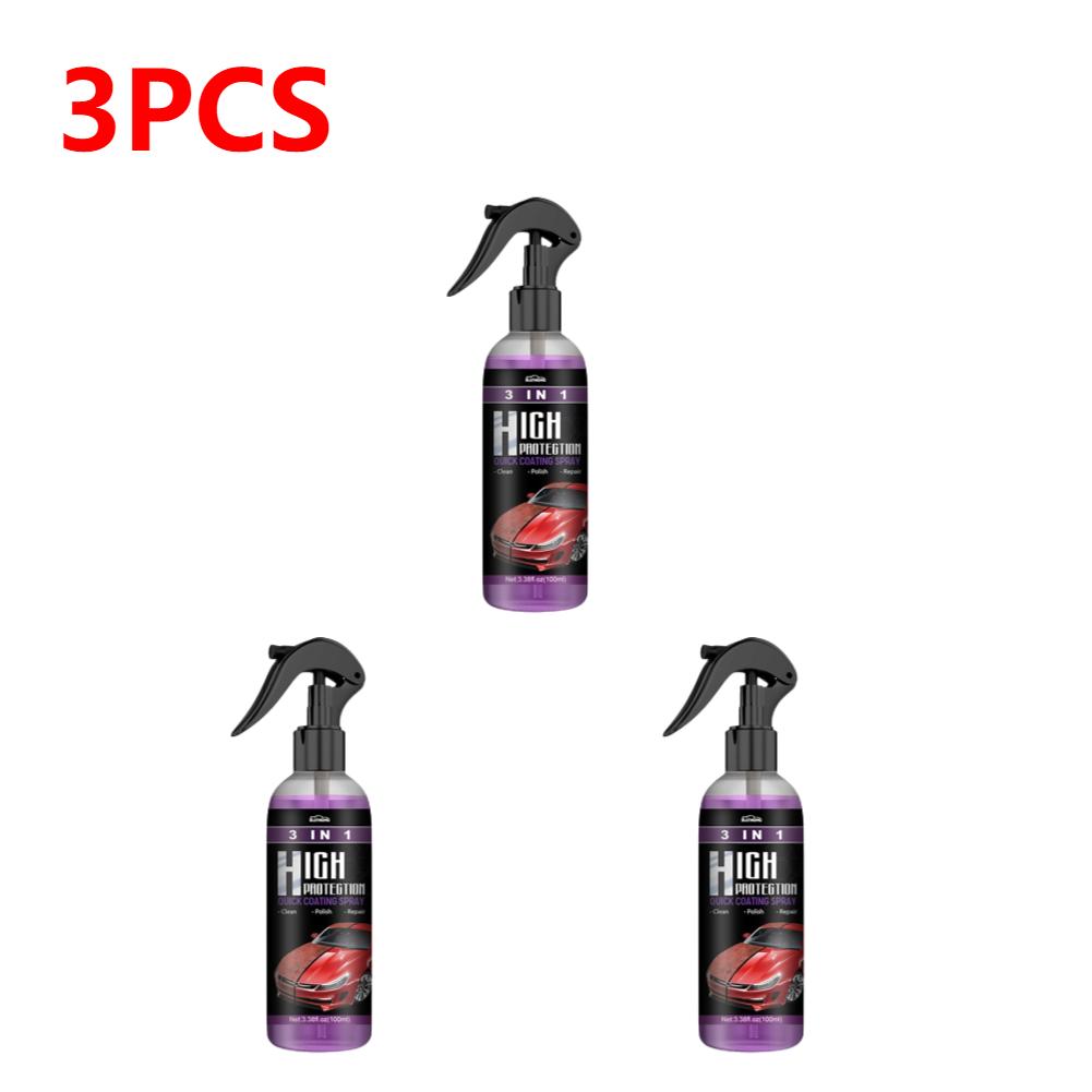 1-5Pcs 3 In 1 Car Ceramic Coating Spray 100ML Auto Nano Ceramic Coating Car Exterior Scratch Restorer Ceramic Spray Coating