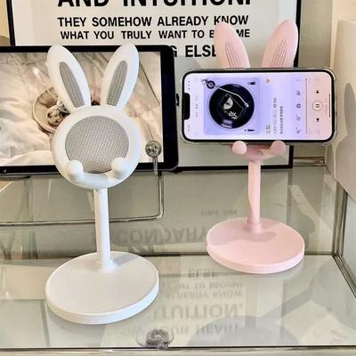 Supporto da tavolo per cellulare Carino Cartone Animato Piccolo Supporto Universale per Tablet Sollevamento Telescopico Regolabile Supporto Pigro