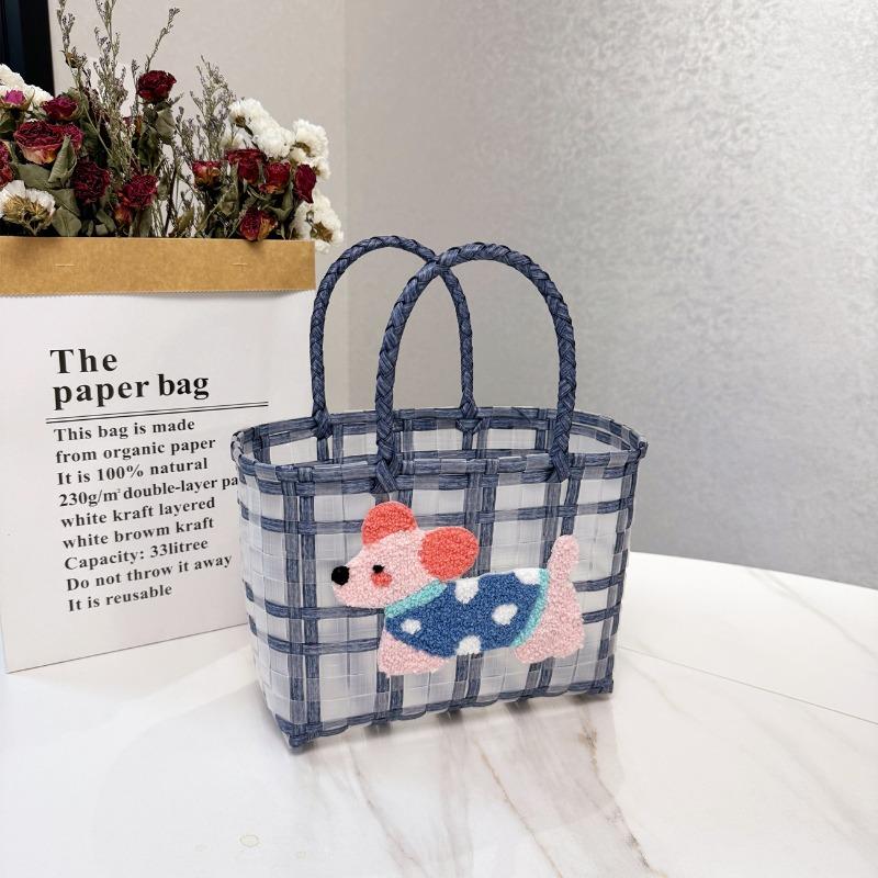 Transparent jelly bag, wedding bridesmaid gift bag, wedding gift basket, women's bag, vegetable basket bag.