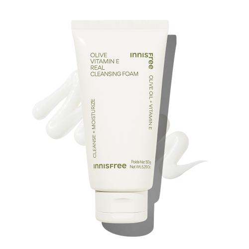 Innisfree OlivE Vitamin E rEal clEansing Foam 150g 2pcs