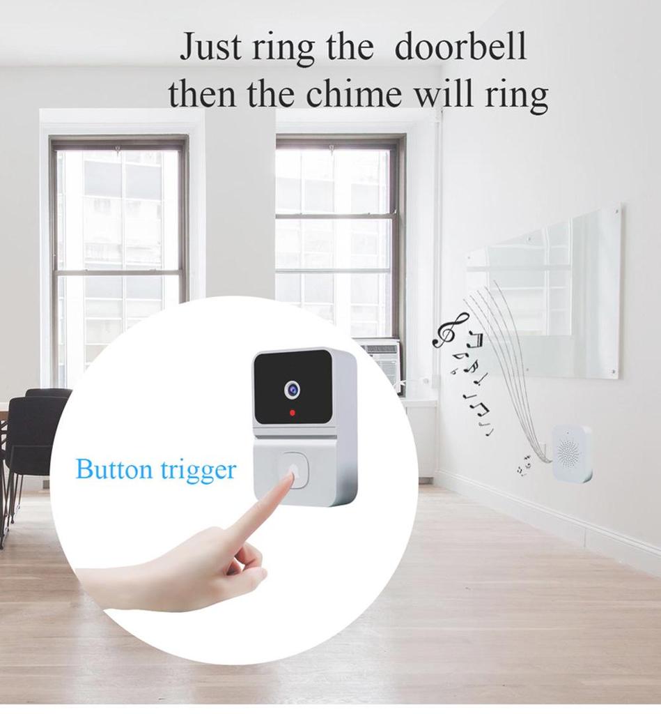 Z30 Wireless Video Doorbell with HD Night Vision and Remote Home Surveillance Intercom