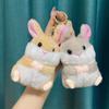 Hamster Rabbit Plush Keyring Bunny Plush Keyring Rabbit Plush Keychain Animal Stuffed Toys