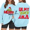 Women's Casual Fashion Long Sleeve Christmas Printed Round Neck Sweatshirt Top