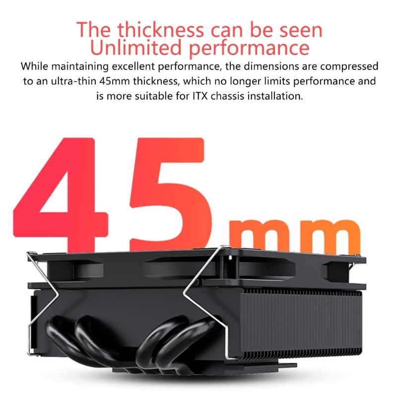 High Performances CPU Cooling Solution with Low Profile Design for Gaming and Workstations