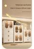 Children's Toy Storage Cabinet: Movable Multi-layer Thickened Wardrobe with Folding Shelves for Home and Bedroom